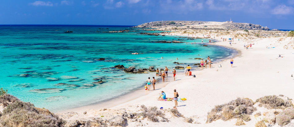 Strand von Elafonissi auf Kreta