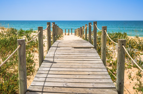 Faro-Strand in Algarve